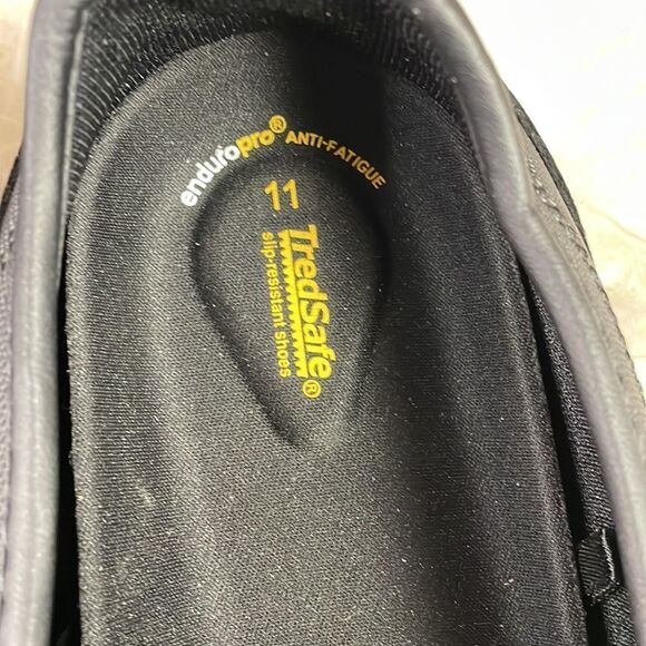 TredSafe Oil and Slip Resistant Ladies Work Shoes Black Workwear Safety Size 11 - Picture 3 of 9